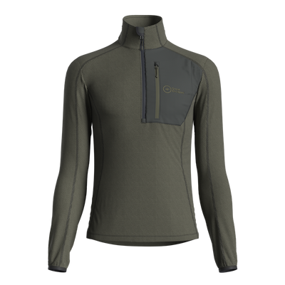 Great Escapes ADAMELLO lady light fleece halfa zip forest night