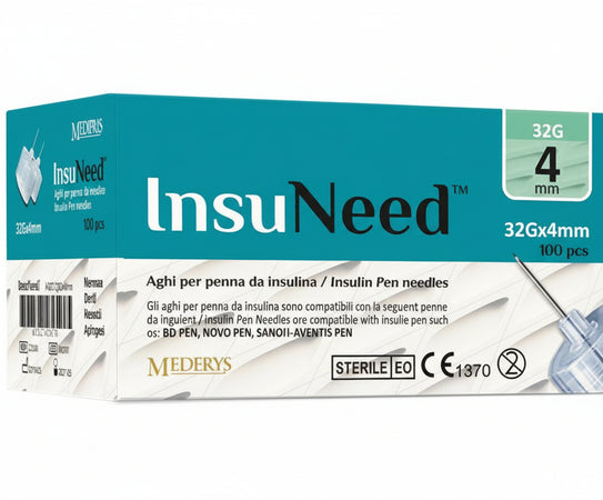 Insuneed g31 4mm ago penna per insulina 100 aghi