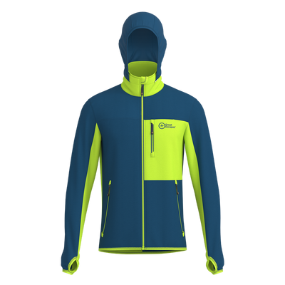 Great Escapes Coxe evo man tech fleece full zip gibraltar sea / lime green