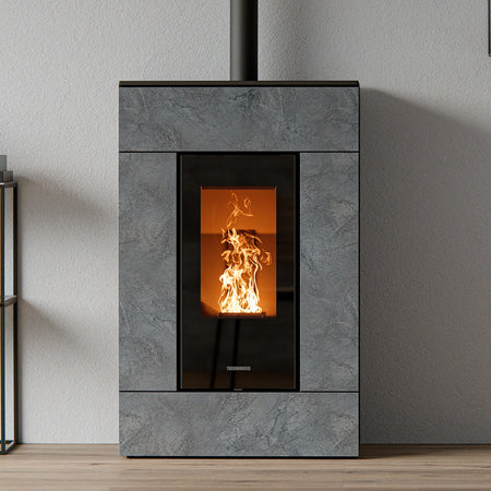 Thermorossi Stufa a Pellet SlimQuadro Lumia Stone 10,2 kW