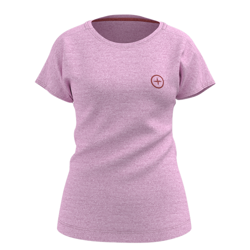 Great Escapes Linda lady t-shirt silver pink