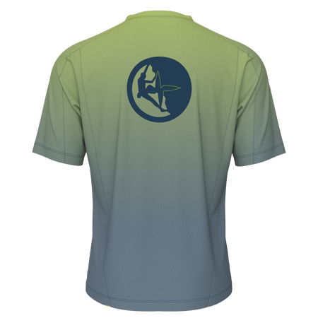Great Escapes Dru man t-shirt llime green shadded