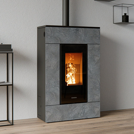 Thermorossi Stufa a Pellet SlimQuadro Lumia Stone 10,2 kW