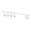 Plafoniera Minimal 5 Luci Baster In Acciaio Bianco E14+Gu10