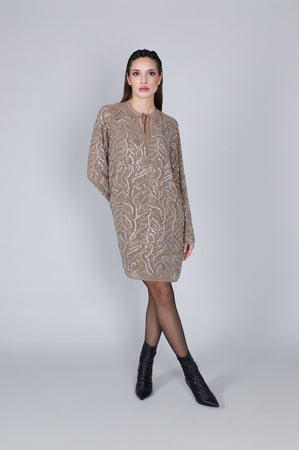 ABITO CON RICAMO STRASS