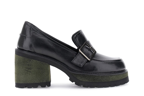 MOCASSINO IN PELLE CON FIBBIA