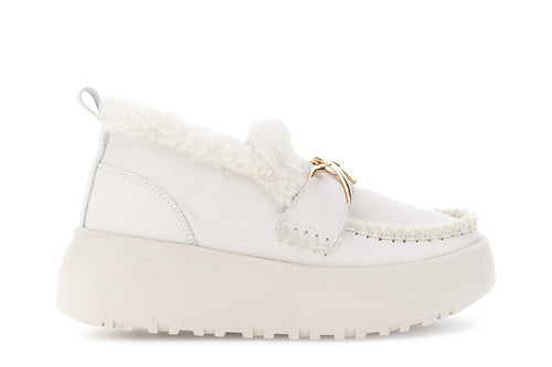 MOCASSINO IN PELLE CON ACCESSORIO