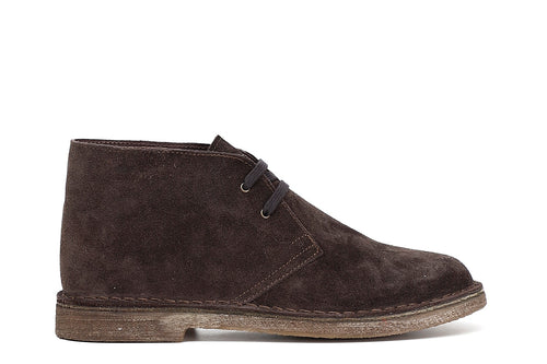 SCARPE ALLACCIATE IN PELLE SCAMOSCIATA