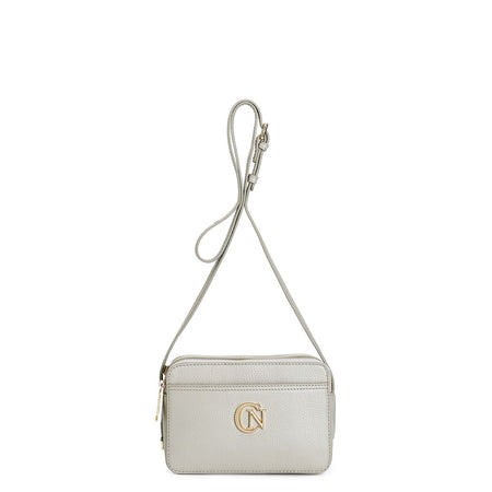 TRACOLLA CON PATTINA IN VERA PELLE MARTELLATA CON LOGO METALLOE TRACOLLA REMOVIB