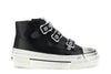 SNEAKERS MID 3 FIBBIE IN SIMILPELLE