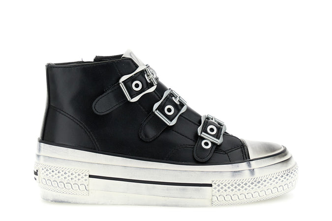 SNEAKERS MID 3 FIBBIE IN SIMILPELLE