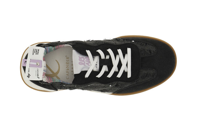 SNEAKERS ALLACCIATA IN TESSUTO E PELLE SCAMOSCIATA