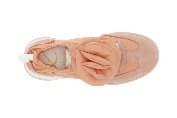 SNEAKERS ALLACCIATA IN NYLON E PELLE SCAMOSCIATA CON ACCESSORIO REMOVIBILE
