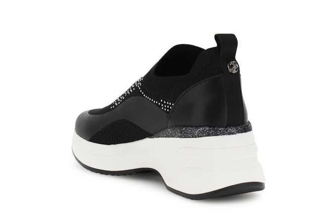 RUNNING SLIP ON IN TESSUTO ELASTICIZZATO CON STRASS