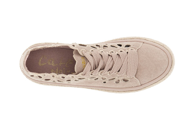 SNEAKERS IN PELLE CON RICAMO