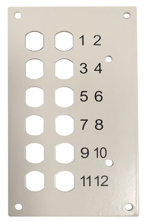 Pannello Frontale 12 Connessioni ST-Simplex per Box Ottico