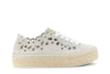 SNEAKERS IN PELLE CON RICAMO