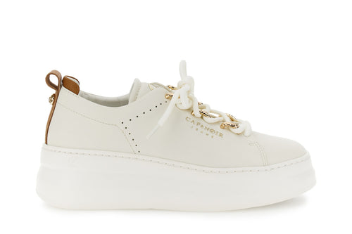 SNEAKER IN PELLE RIVESTITA CON ACCESSORI PASSALACCIO