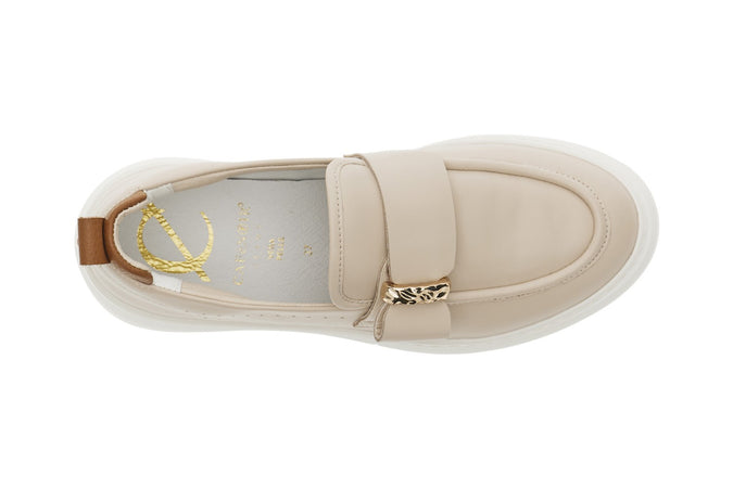 MOCASSINO IN PELLE RIVESTITA CON ACCESSORIO
