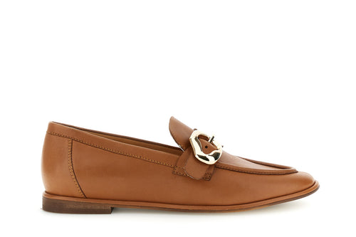 MOCASSINO IN PELLE CON FIBBIA
