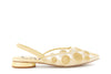 BALLERINA APERTA DIETRO CON RICAMO CORNELY