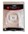 Cavo Slim Patch di Rete Pieghevole in Rame Cat.6A U/UTP 1m Bianco