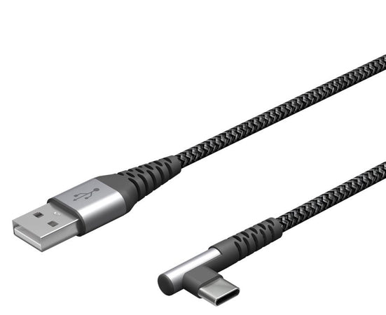 Cavo USB-C&trade Maschio Angolato a USB-A Dritto 1m