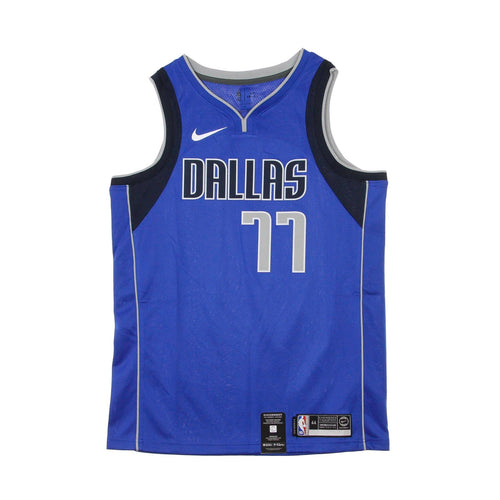 NIKE NBA Canotta Basket Uomo Nba Swingman Jersey Icon Edition No 77 Luka Doncic Dalmav Road Game Royal/college Navy da uomo