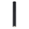 Plafoniera Moderna Faretto Tecno 1 Luce Acciaio Nero 45 Cm