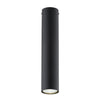 Plafoniera Moderna Faretto Tecno 1 Luce Acciaio Nero 30 Cm