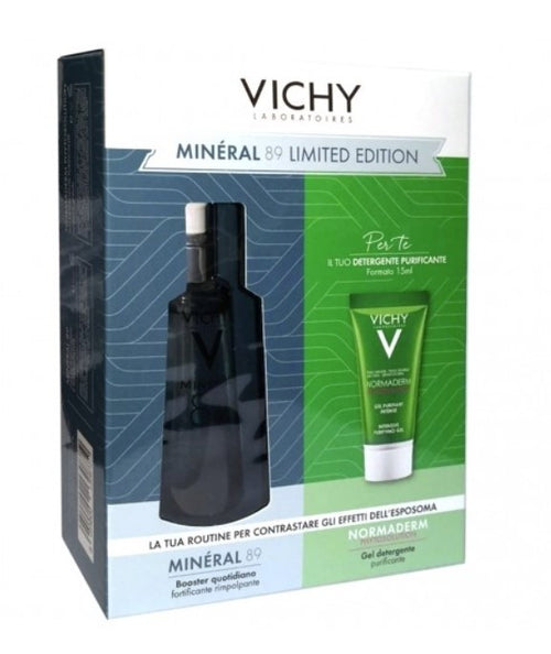 Vichy cofanetto normaderm m89 crema viso 50ml + gel detergente viso 15ml omaggio