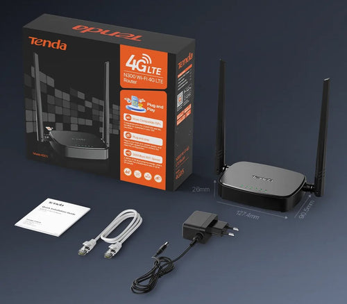 Router Wireless Wi-Fi Fast Ethernet 2.4GHz N300 4G LTE, 4G05
