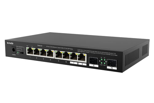 Switch con 8 porte 2.5G Ethernet e 2 slot SFP da 2.5G, TEM2010F