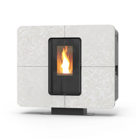 Thermorossi Stufa a Pellet SlimQuadro 11 Evo Cristallo 11,1 kW