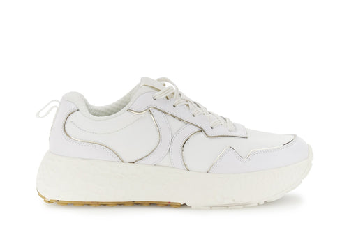 SNEAKERS IN TESSUTO E PELLE RIVESTITA