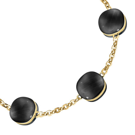 Bracciale MORELLATO donna Gemma cat eye oro / nero argento 925