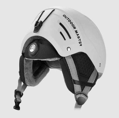 OutdoorMaster Casco Sci Kelvin II Bianco Unisex Ventilato con Fodera Rimovibile