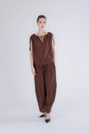 BLUSA CON GIROMANICA AMPIO