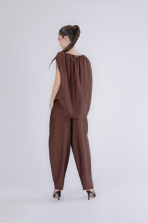 BLUSA CON GIROMANICA AMPIO