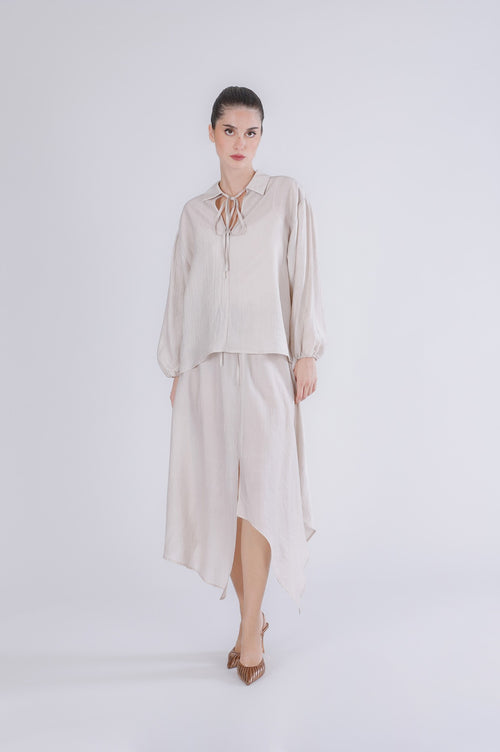 BLUSA TESSUTO ARRICCIATO