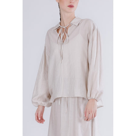BLUSA TESSUTO ARRICCIATO