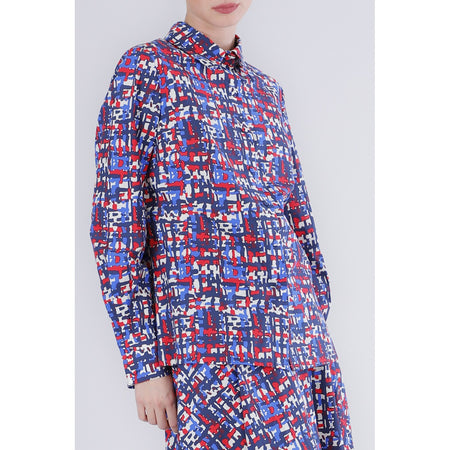 CAMICIA IN POPELINE STAMPATO