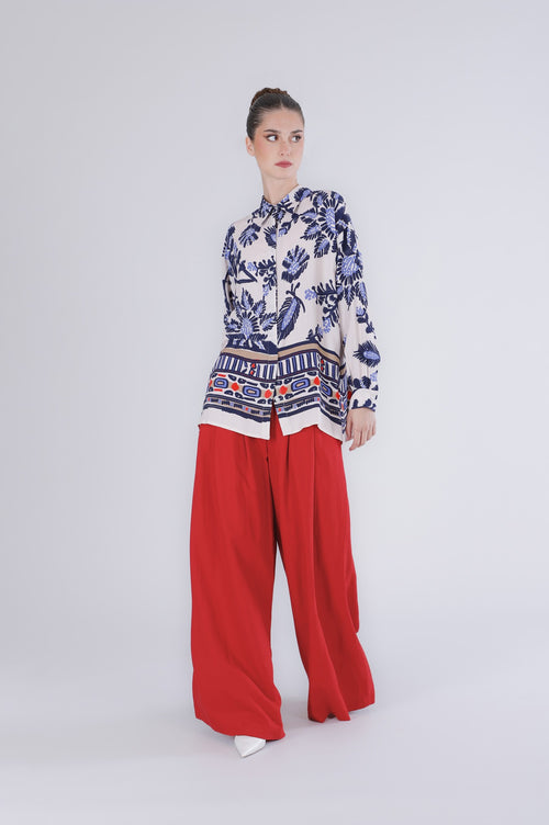 CAMICIA OVER STAMPATA