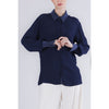 CAMICIA CON RIFINITURE IN RASO