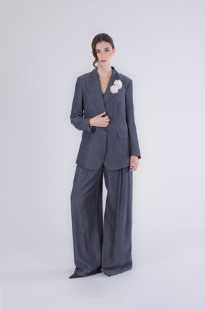 GIACCA IN TENCEL DENIM CN FODERA STAMPATA