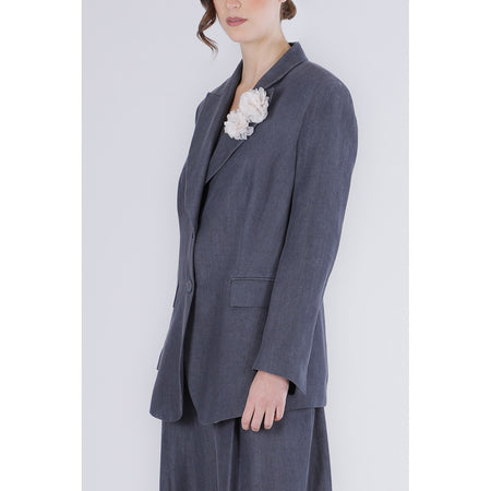 GIACCA IN TENCEL DENIM CN FODERA STAMPATA