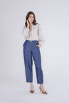 PANTALONE COCOON IN TENCEL DENIM