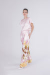 PANTALONE PALAZZO IN SATIN STAMPATO