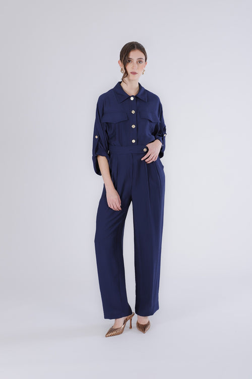 PANTALONE PALAZZO MISTOLINO