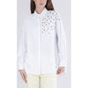 CAMICIA IN OXFORD CON APPLICAZIONI DI STRASS E BORCHIE